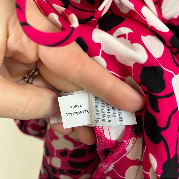 DIANE VON FURSTENBERG Freya Silk Poppy Floral Dress - Picture 10 of 12